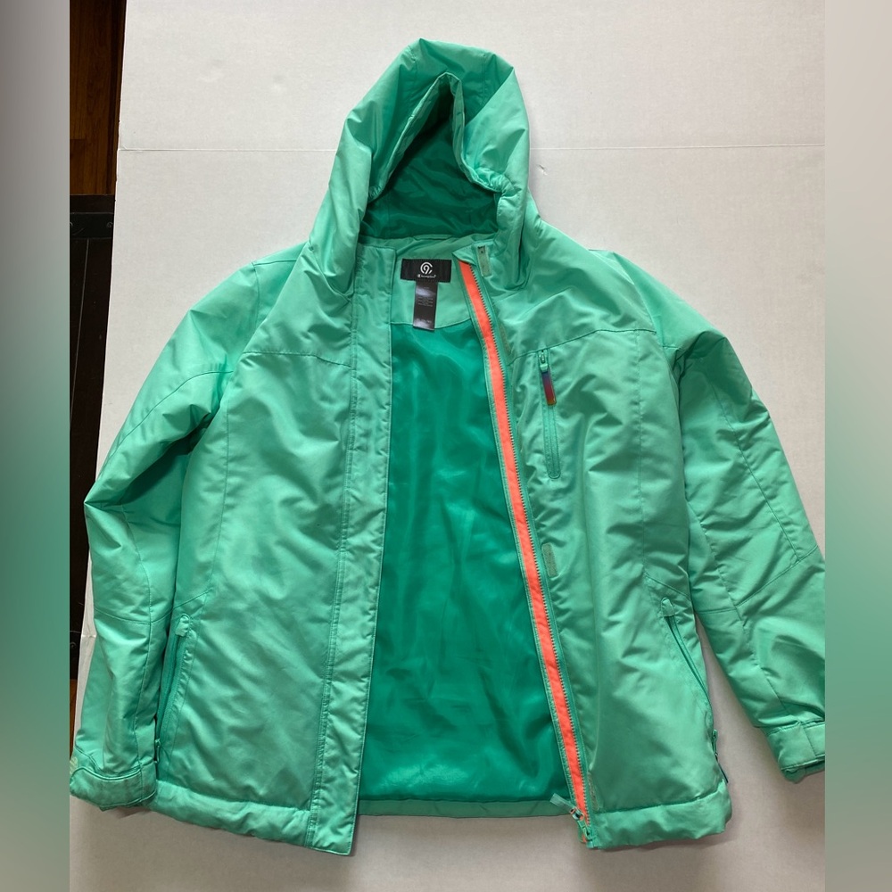 Champion Mint Green Kids XL Puffer Jacket - Picture 5 of 9